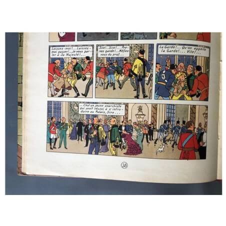 Tintin T8 - Le sceptre d'Ottokar (B2) - C - (1948)