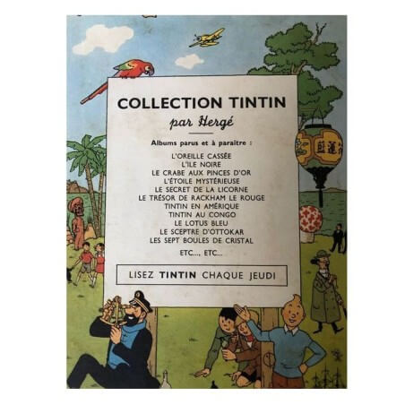 Tintin T8 - Le sceptre d'Ottokar (B2) - C - (1948)