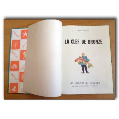 Bob et Bobette - La clef de bronze - Collection du Lombard - Cartonné - EO - (1957)