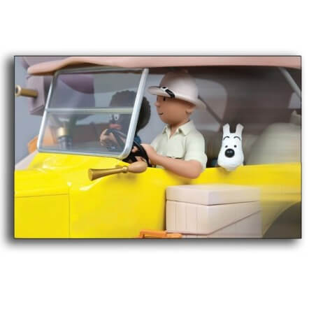 Tintin - Statuette Moulinsart 44502 - Ford T jaune 1/12 - Tintin au Congo - (2020)