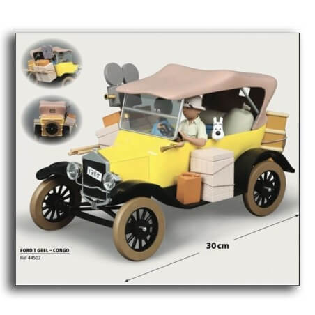 Tintin - Statuette Moulinsart 44502 - Ford T jaune 1/12 - Tintin au Congo - (2020)