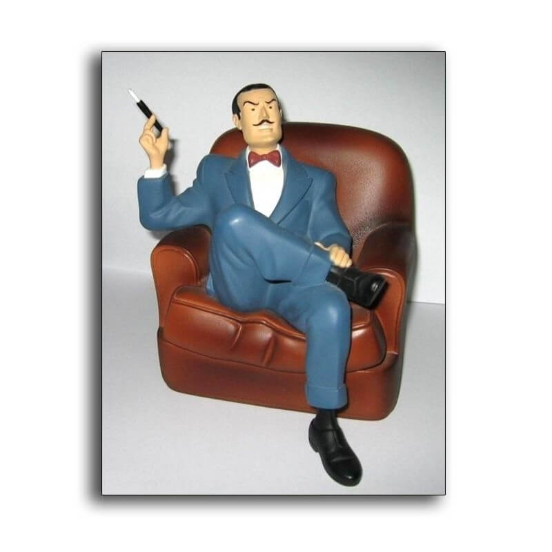 Olrik dans son fauteuil brun / Leblond Delienne