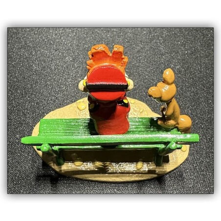 Spirou avec spip sur le banc