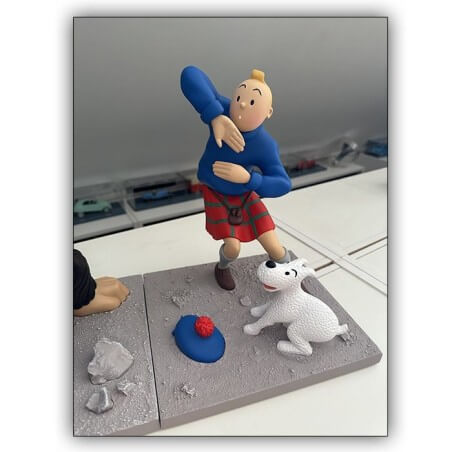 Tintin / L'île noire / Gorille Ranko & Tintin / Grande Figurine BD