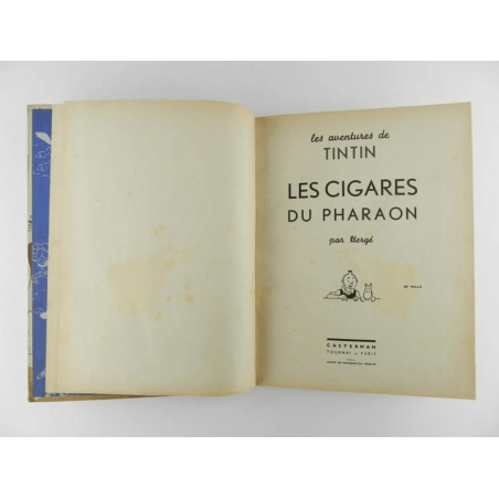 Tintin Les cigares du Pharaon. A18 de 1942
