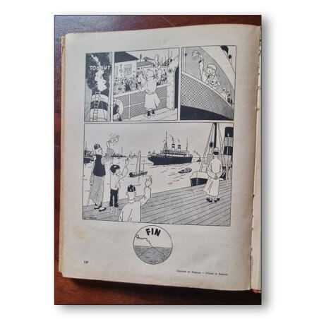 Tintin / Le lotus bleu / 1939 / Dos A9