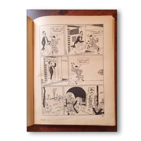Tintin / Le lotus bleu / 1939 / Dos A9