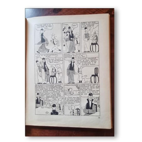 Tintin / Le lotus bleu / 1939 / Dos A9