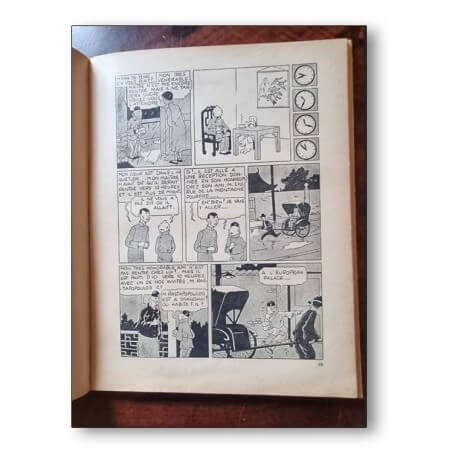 Tintin / Le lotus bleu / 1939 / Dos A9