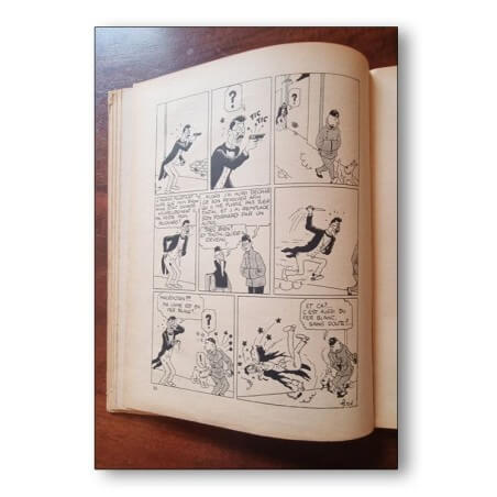 Tintin / Le lotus bleu / 1939 / Dos A9