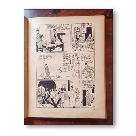 Tintin / Le lotus bleu / 1939 / Dos A9