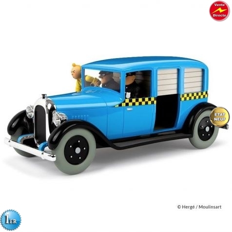 Voiture Tintin 1:12 ème résine / Tintin en Amérique 2ème dans la série