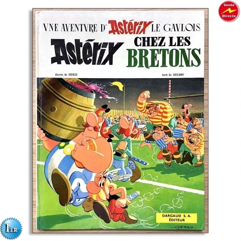 Astérix T.08 - Astérix chez les Bretons - Numérotation des pages particulière - C - EO - 1966