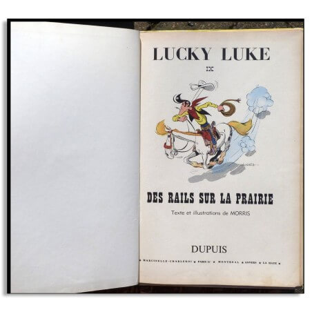 Lucky Luke T.09 - Des rails sur la prairie - C - EO française - 1957