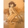 Frank Pé / Original / Mine de plomb et aquarelle / Signé / 50 X 35 cm