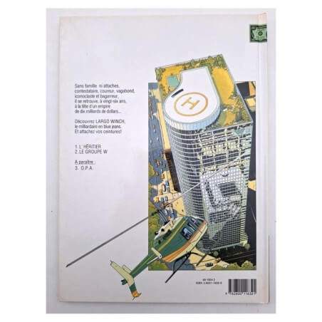Philippe Francq / Largo Winch T.02 - Le Groupe W / Dédicace / EO / 1991