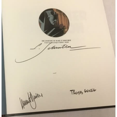 Blake & Mortimer - The Last Pharaoh + Press file + stamp signing - C - 1 Album - EO - 2019 The masterpiece of F.S