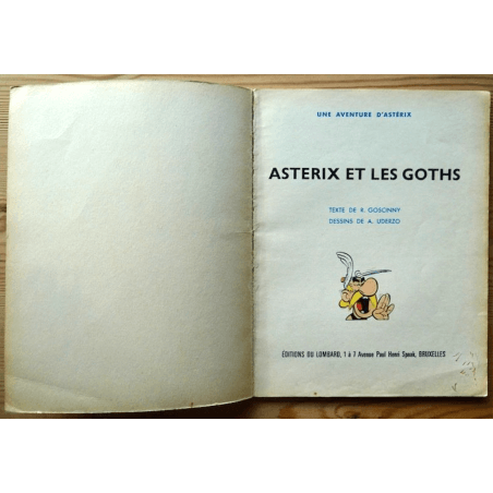 Asterix T.03 - Asterix en de Goths - B - Eerste Belgische editie - (1963) Asterix en de Goths, originele Belgische gebroken edit
