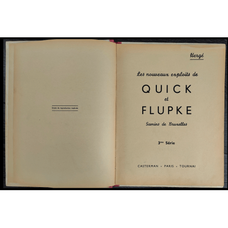 Quick en Flupke - De nieuwe avonturen van Quick en Flupke (A10) - C - Zwart-wit - Heruitgave - (1940) Quick en Flupke, kinderen 