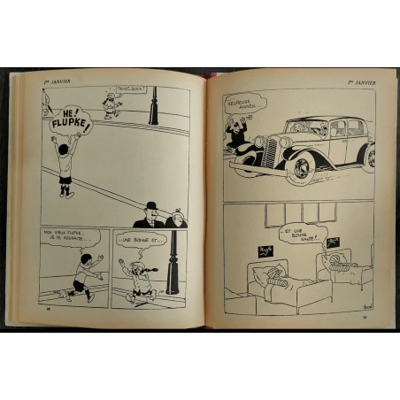Quick en Flupke - De nieuwe avonturen van Quick en Flupke (A10) - C - Zwart-wit - Heruitgave - (1940) Quick en Flupke, kinderen 