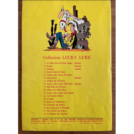  Lucky Luke T.19 - The Rivals of Painful Gulch - B - 1 Album - EO - 1962