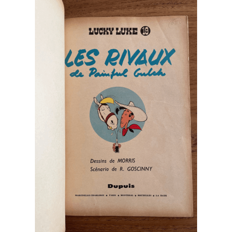  Lucky Luke T.19 - The Rivals of Painful Gulch - B - 1 Album - EO - 1962