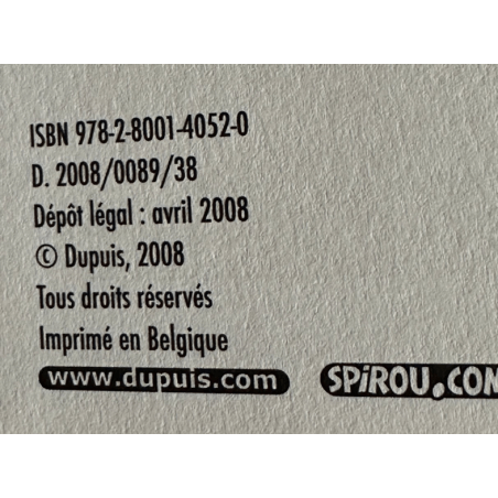 Spirou en Fantasio / Het dagboek van een naïef / Aanbieding / C / 1 Album / EO / 2008