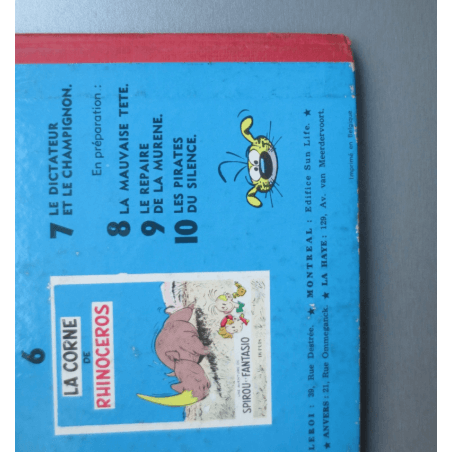  Robbedoes en Kwabbernoot T7 / De Dictator en de Paddenstoel / C / 1 Album / EO / 1956