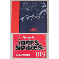  Franquin - Black Ideas bis + Gesigneerde Franquin - 2x B - 2 Albums - EO - 1983/1992