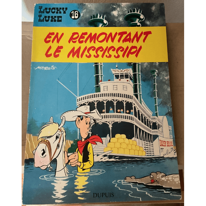Lucky Luke T.16 / Op de Mississippi / Morris / B / 1 Album / EO / 1961