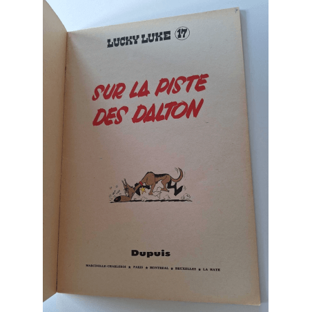 Lucky Luke T.17 / Op het Daltonpad / Morris / B / 1 Album / EO / 1962