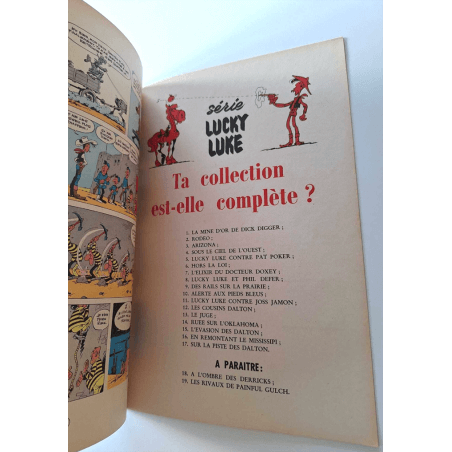 Lucky Luke T.17 / Op het Daltonpad / Morris / B / 1 Album / EO / 1962