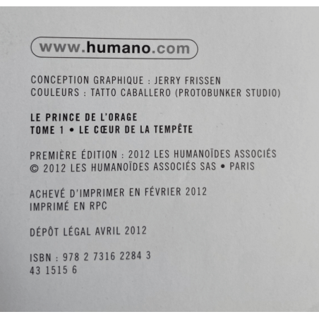 L'Enfant de l'orage T.01 à T.04 / Dedication / 4x C / EO/Ré / 4 Albums / 2005/2012