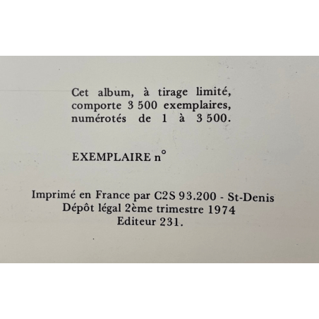 Corto Maltese T.02 / Hugo Pratt / C + jacket - 1 Album - EO - 1974