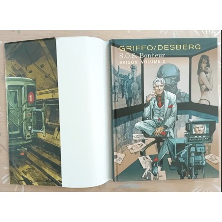 SOS Happiness / Django / Griffo / 2x frontispice - 2x C + 2x jacket - TT - 2 Album - 2019/2020