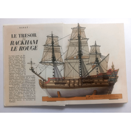  Tintin / Hergé / POP HOP / The Red Treasure / 1 Album / 1970
