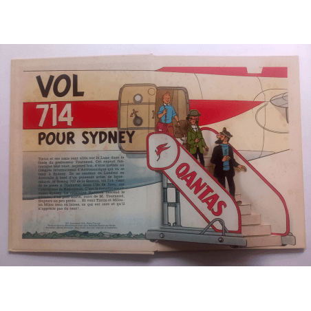 Tintin / Hergé / POP HOP / VOL 714 FOR SIDNEY / 1 Album / 1971