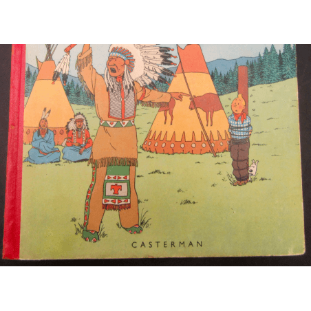  Tintin T.03 / Hergé / Tintin in America (B1) / C / EO colour / 1 Album - First Belgian edition - 1945