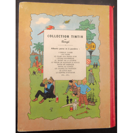  Tintin T.03 / Hergé / Tintin in America (B1) / C / EO colour / 1 Album - First Belgian edition - 1945