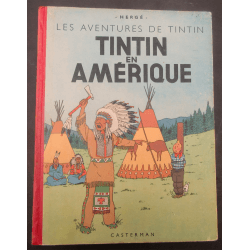  Tintin T.03 / Hergé / Tintin in America (B1) / C / EO colour / 1 Album - First Belgian edition - 1945