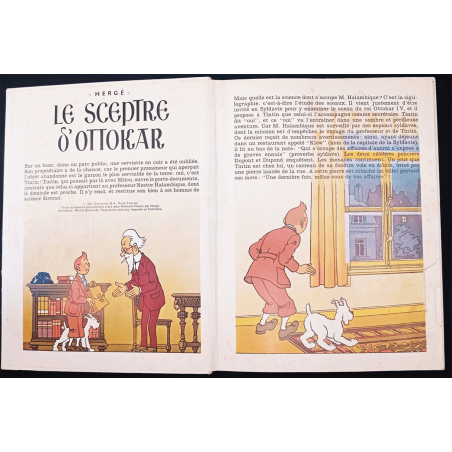  Tintin / Hergé / The Sceptre of Ottokar / POP-HOP Album / 1 Album / EO / 1971