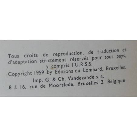  Michel Vaillant / T.01 "De grote uitdaging" / Jean Graton / Heruitgave 1959