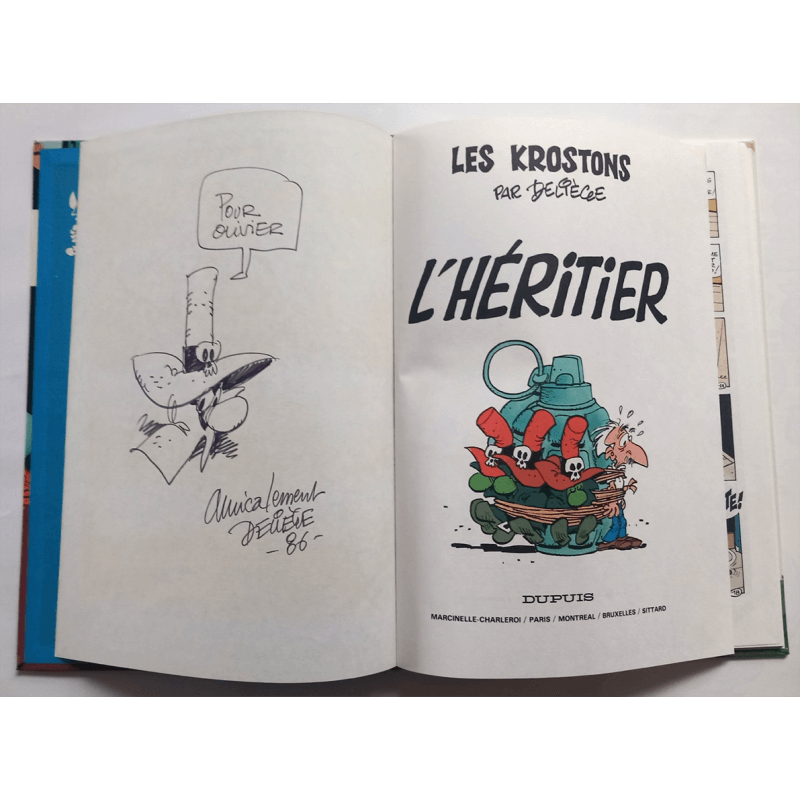  De Krostons T.04 / De erfgenaam / Dedicatie Deliège / C / 1 Album / EO - 1984