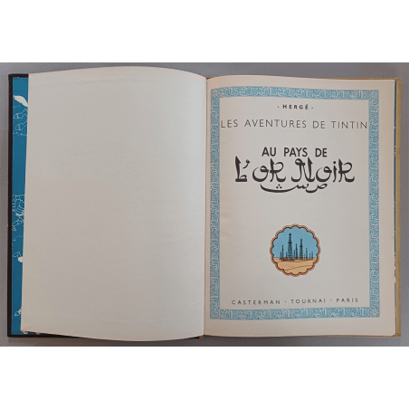  Tintin T.15 / Hergé / In the land of black gold (B4) / C / 1 Album / 1950