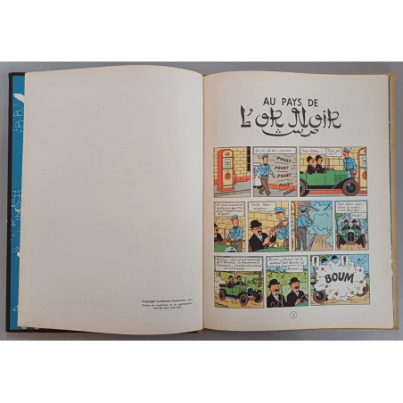  Tintin T.15 / Hergé / In the land of black gold (B4) / C / 1 Album / 1950