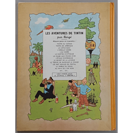  Tintin T.15 / Hergé / In the land of black gold (B4) / C / 1 Album / 1950
