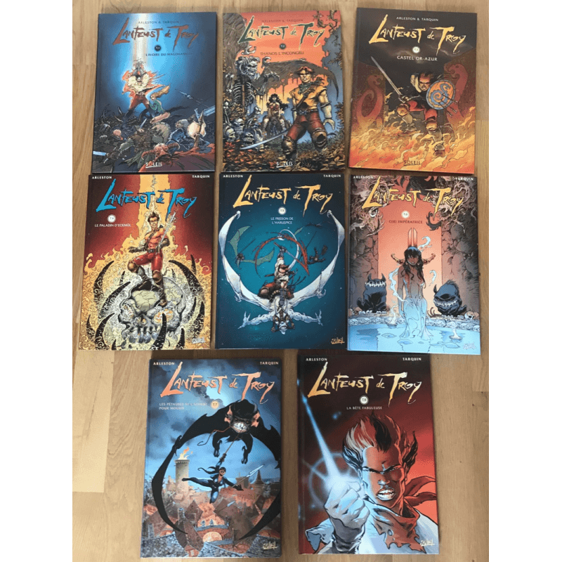 Lanfeust van Troje Vol. 1 tot en met Vol. 8 / Tarquin / Poster + 2x ex-libris - 9x C - EO/TL - (1994/2000) Lanfeust van Troje Vol. 1 tot en met Vol. 8 / Tarquin / Poster + 2x ex-libris - 9x C - EO/TL - (1994/2000)