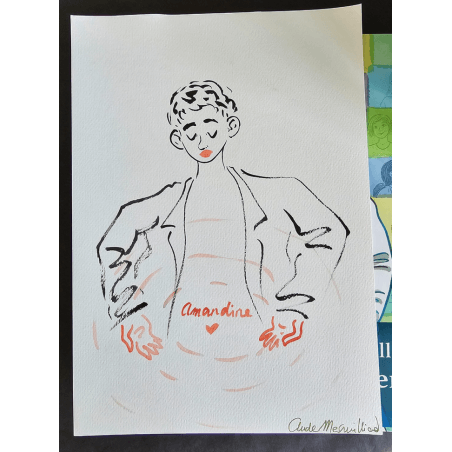 Aude Mermilliod - The Choir of Women + Changing reflections + original drawing - 2x C - Reissue - (2017/2021)