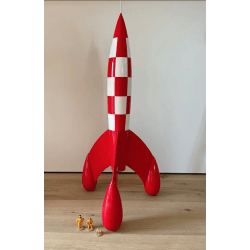 Kuifje / Hergé / Moulinsart Beeldje 46957 / Raket (72 cm) + Beeldjes 46305 - (2014/2015)