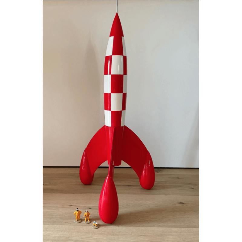 Kuifje / Hergé / Moulinsart Beeldje 46957 / Raket (72 cm) + Beeldjes 46305 - (2014/2015) Kuifje / Hergé / Moulinsart Beeldje 46957 / Raket (72 cm) + Beeldjes 46305 - (2014/2015)